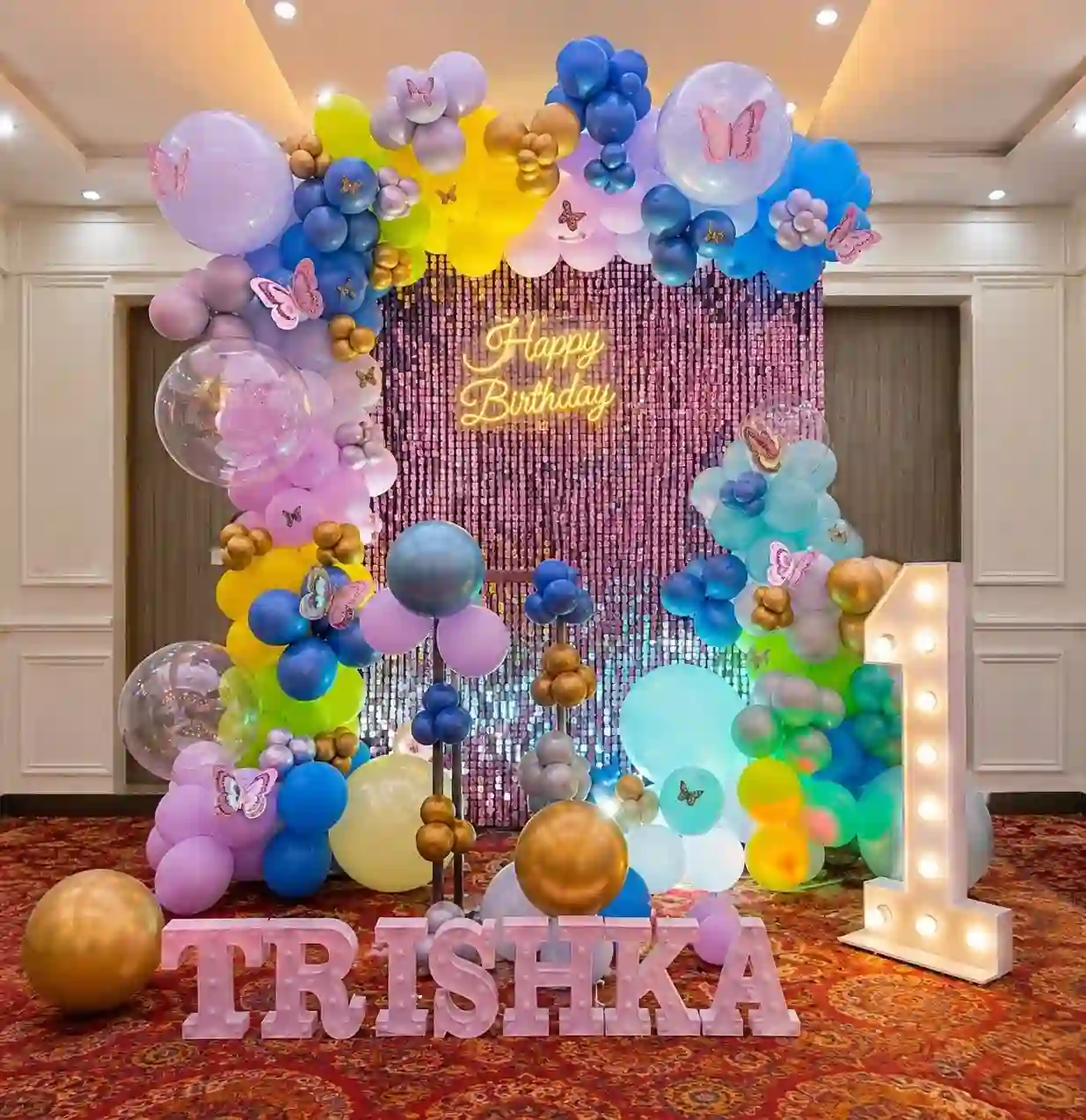 Butterfly Balloon Shimmer Setup